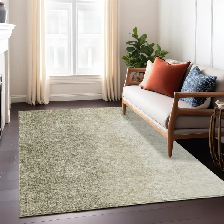 9' X 12' Brown Beige And Taupe Abstract Washable Indoor Outdoor Area Rug