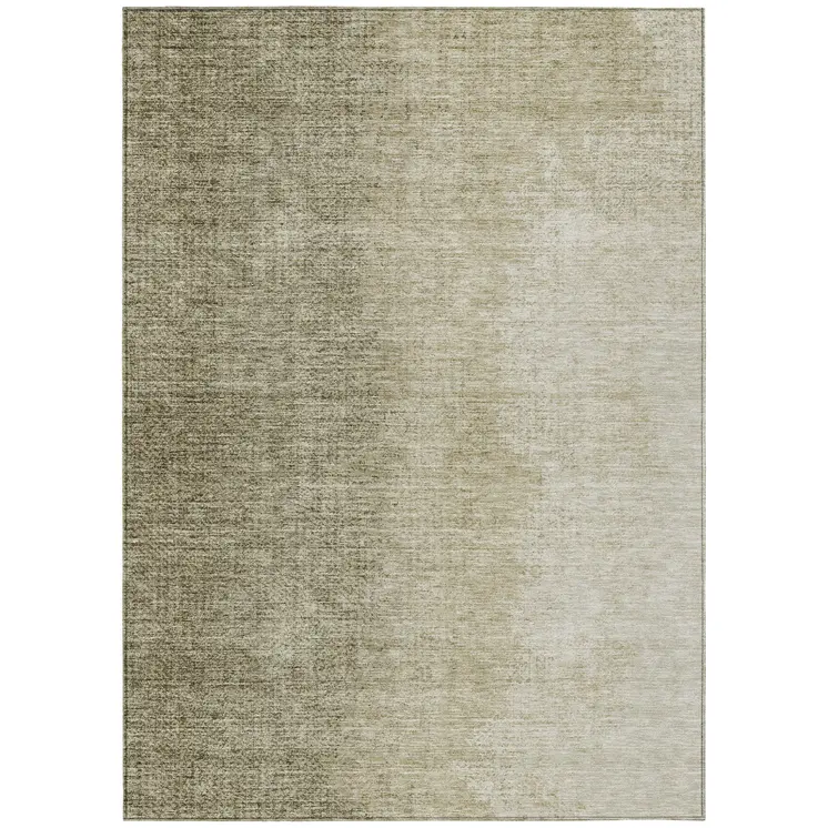 10' X 14' Brown Beige And Taupe Abstract Washable Indoor Outdoor Area Rug