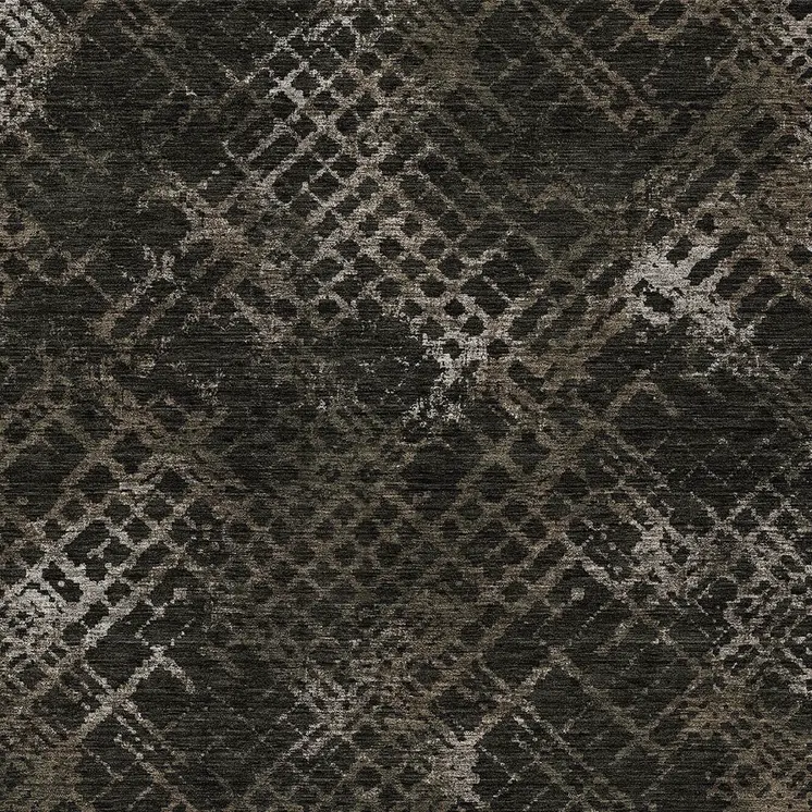 9' X 12' Brown And Chocolate Geometric Washable Indoor Outdoor Area Rug