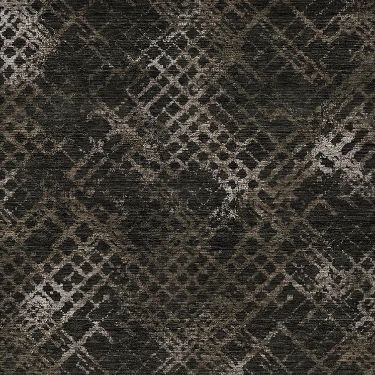 10' X 14' Brown And Chocolate Geometric Washable Indoor Outdoor Area Rug