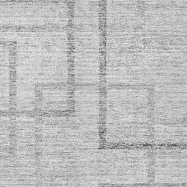 3' X 5' Gray Charcoal And Silver Geometric Washable Indoor Outdoor Area Rug