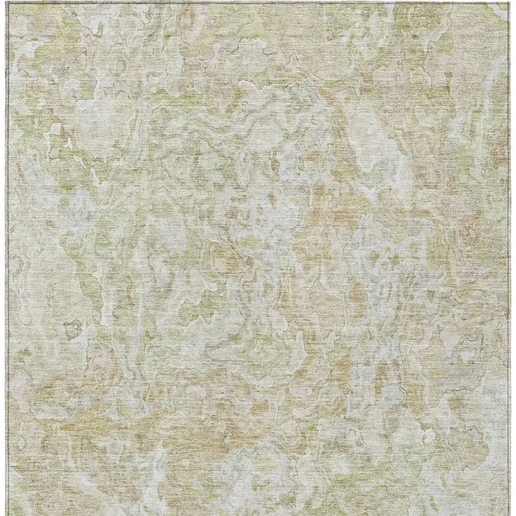 10' X 14' Beige Tan And Taupe Abstract Washable Indoor Outdoor Area Rug