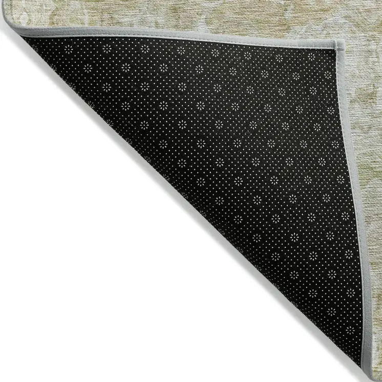 10' X 14' Beige Tan And Taupe Abstract Washable Indoor Outdoor Area Rug