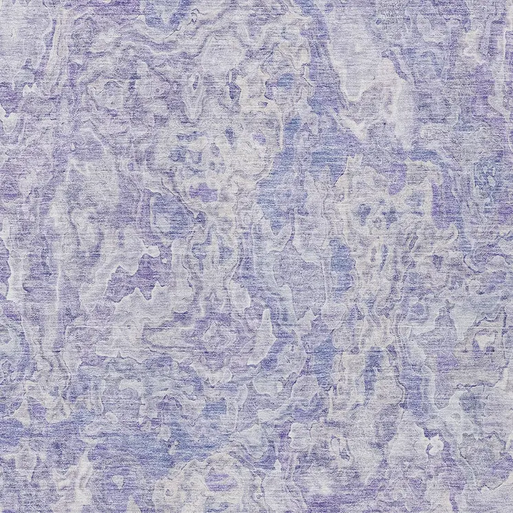 3' X 5' Plum Purple And Lavender Abstract Washable Indoor Outdoor Area Rug