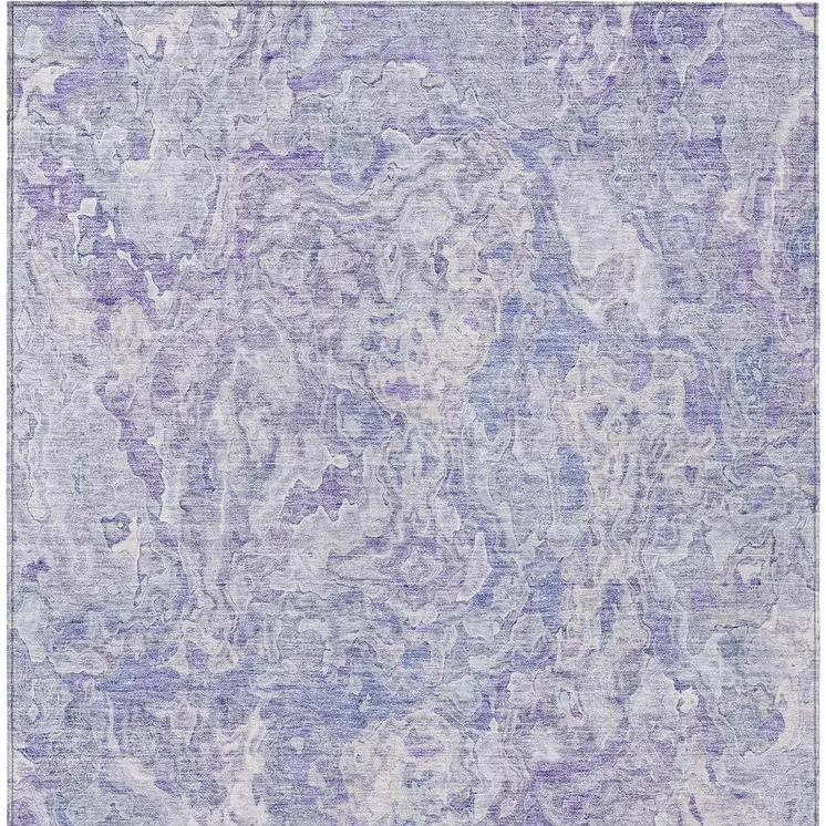 10' X 14' Plum Purple And Lavender Abstract Washable Indoor Outdoor Area Rug