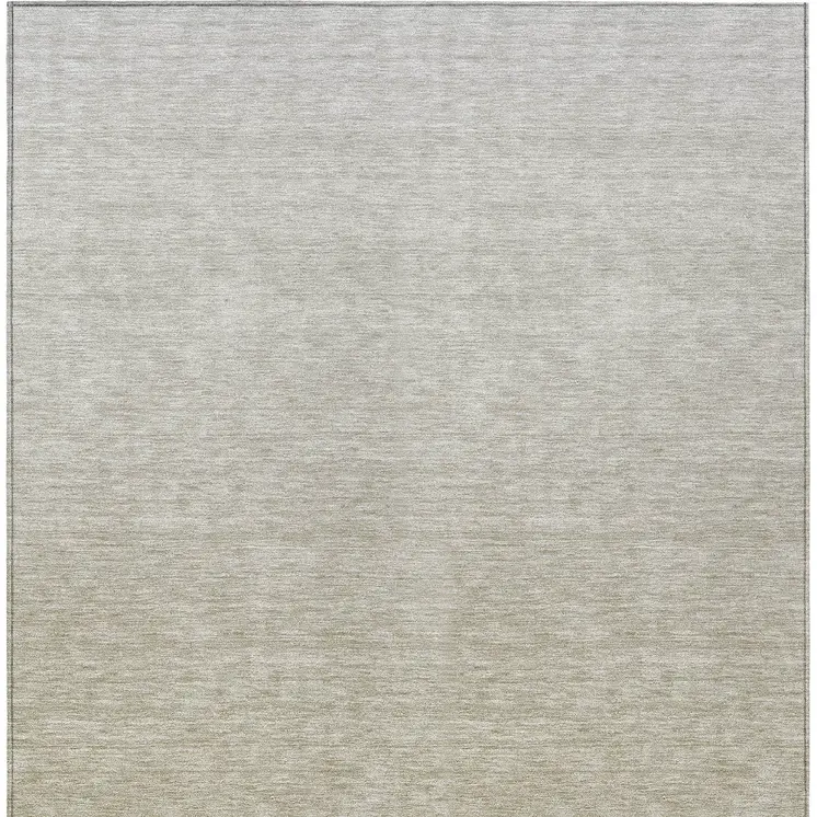 3' X 5' Beige Tan And Taupe Ombre Washable Indoor Outdoor Area Rug
