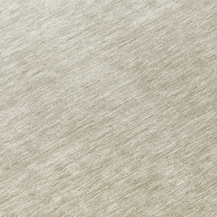 8' Beige Tan And Taupe Round Ombre Washable Indoor Outdoor Area Rug