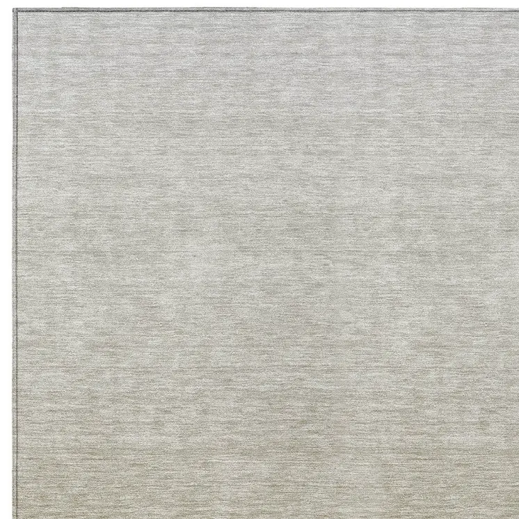 8' X 10' Beige Tan And Taupe Ombre Washable Indoor Outdoor Area Rug