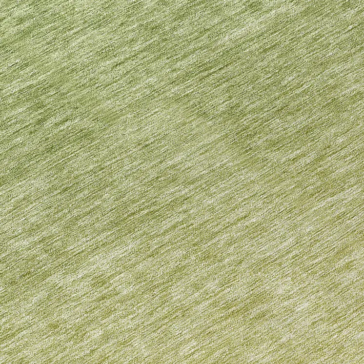 8' Artichoke Green And Fern Green Round Ombre Washable Indoor Outdoor Area Rug
