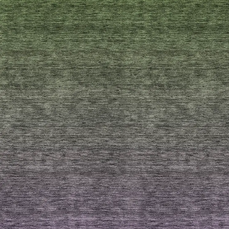 8' X 10' Purple Charcoal And Green Ombre Washable Indoor Outdoor Area Rug