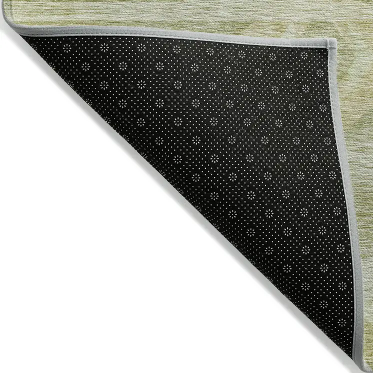 3' X 5' Sage Artichoke Green And Mint Green Southwestern Washable Indoor Outdoor Area Rug