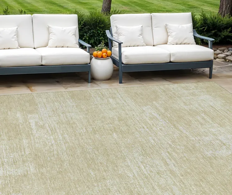 10' X 14' Beige Tan And Taupe Abstract Washable Indoor Outdoor Area Rug