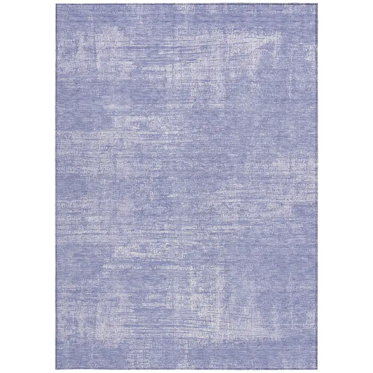 9' X 12' Lavender Purple And Lilac Abstract Washable Indoor Outdoor Area Rug