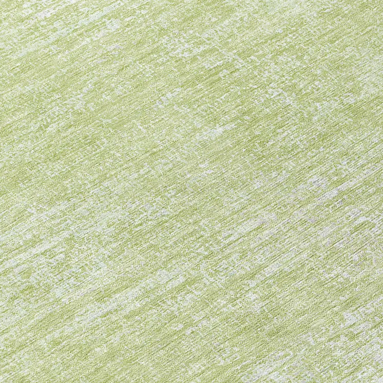 8' Sage Artichoke Green And Mint Green Round Abstract Washable Indoor Outdoor Area Rug