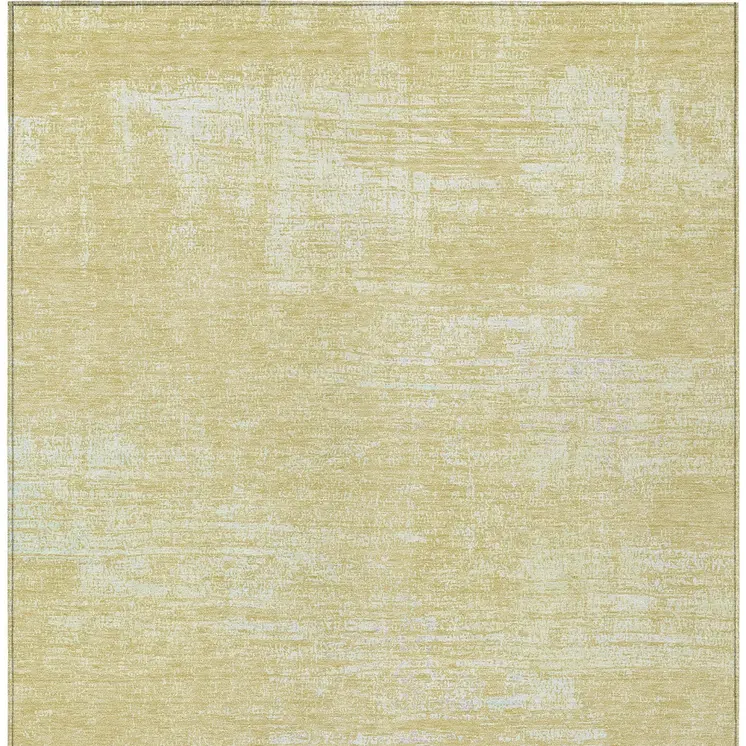3' X 5' Wheat And Tan Abstract Washable Indoor Outdoor Area Rug