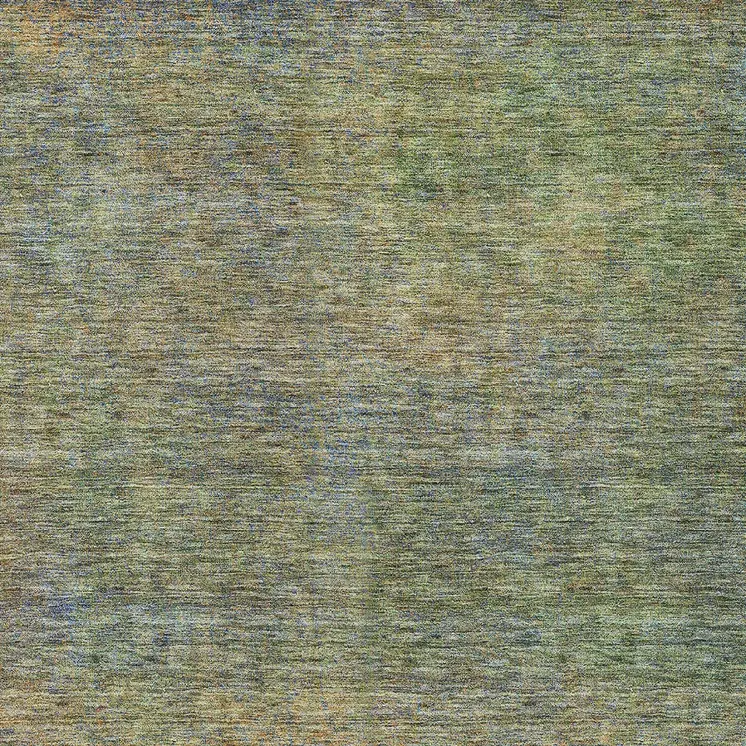 3' X 5' Green Gold And Charcoal Abstract Washable Indoor Outdoor Area Rug