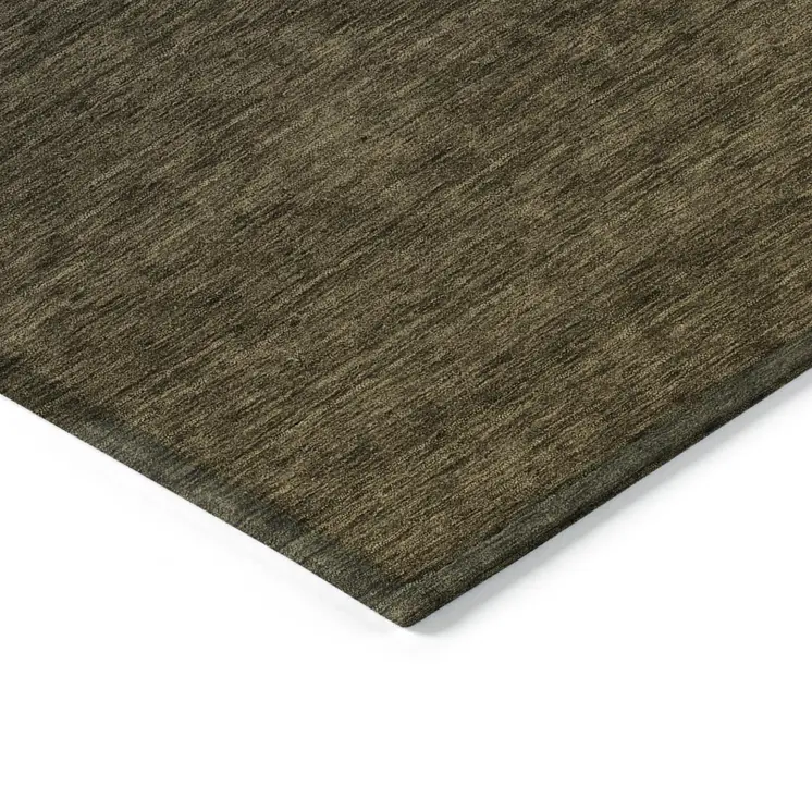 8' X 10' Gray And Brown Abstract Washable Indoor Outdoor Area Rug