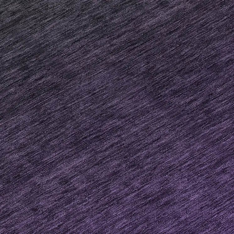 8' Eggplant Purple And Charcoal Round Abstract Washable Indoor Outdoor Area Rug