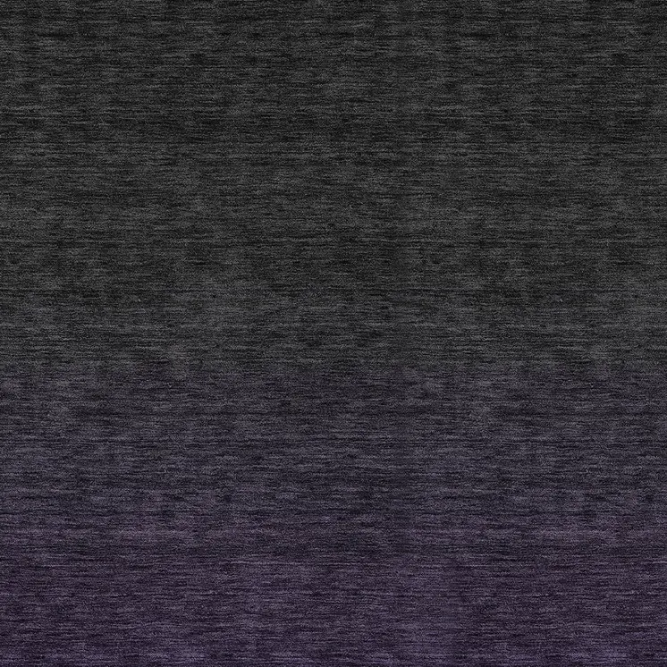 8' X 10' Eggplant Purple And Charcoal Abstract Washable Indoor Outdoor Area Rug