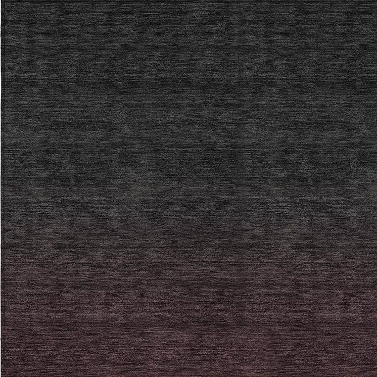 3' X 5' Merlot And Charcoal Abstract Washable Indoor Outdoor Area Rug