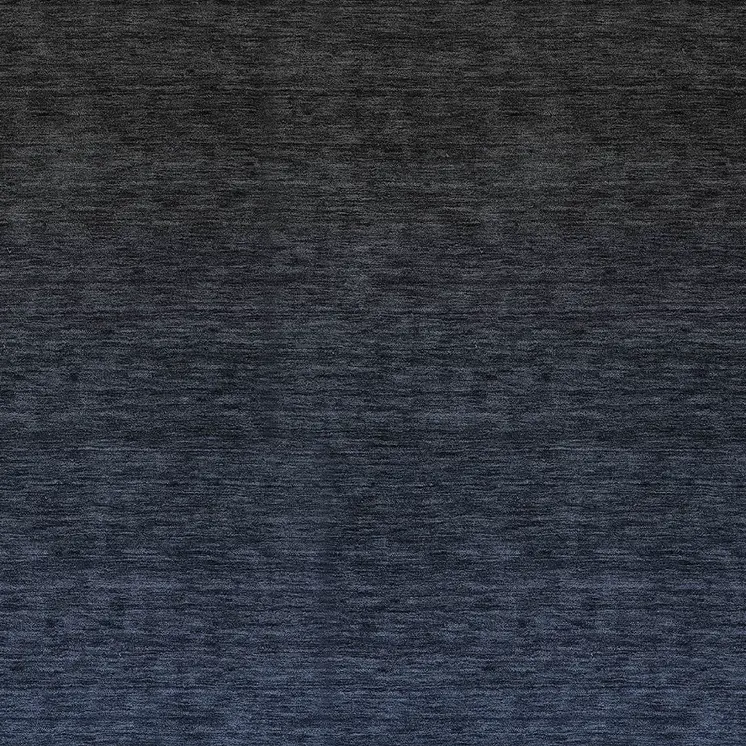 3' X 5' Navy Blue And Charcoal Abstract Washable Indoor Outdoor Area Rug