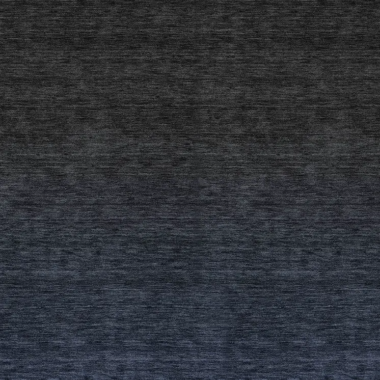 9' X 12' Navy Blue And Charcoal Abstract Washable Indoor Outdoor Area Rug