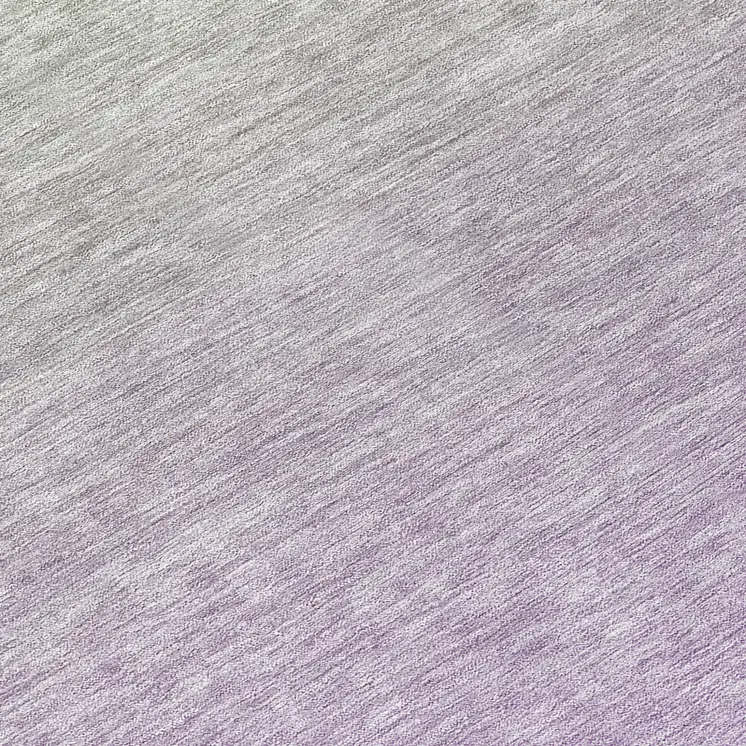8' Artichoke Green And Lavender Round Ombre Washable Indoor Outdoor Area Rug