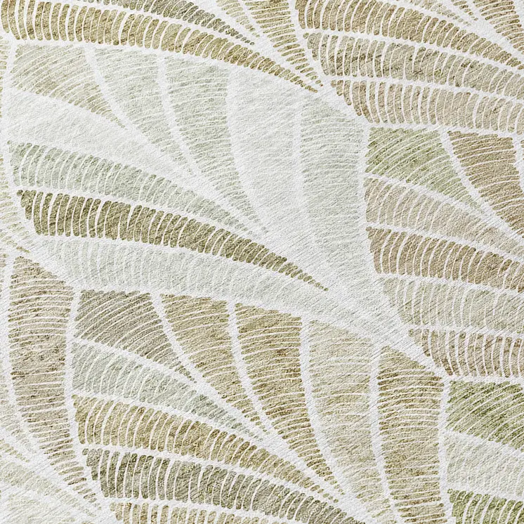 8' X 10' Khaki Tan And Beige Geometric Washable Indoor Outdoor Area Rug