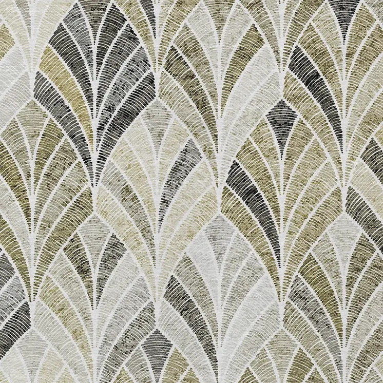 10' X 14' Taupe Ivory And Brown Geometric Washable Indoor Outdoor Area Rug