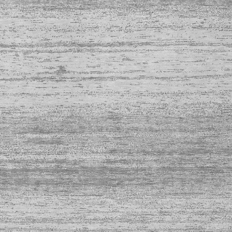 9' X 12' Gray And Silver Striped Washable Indoor Outdoor Area Rug