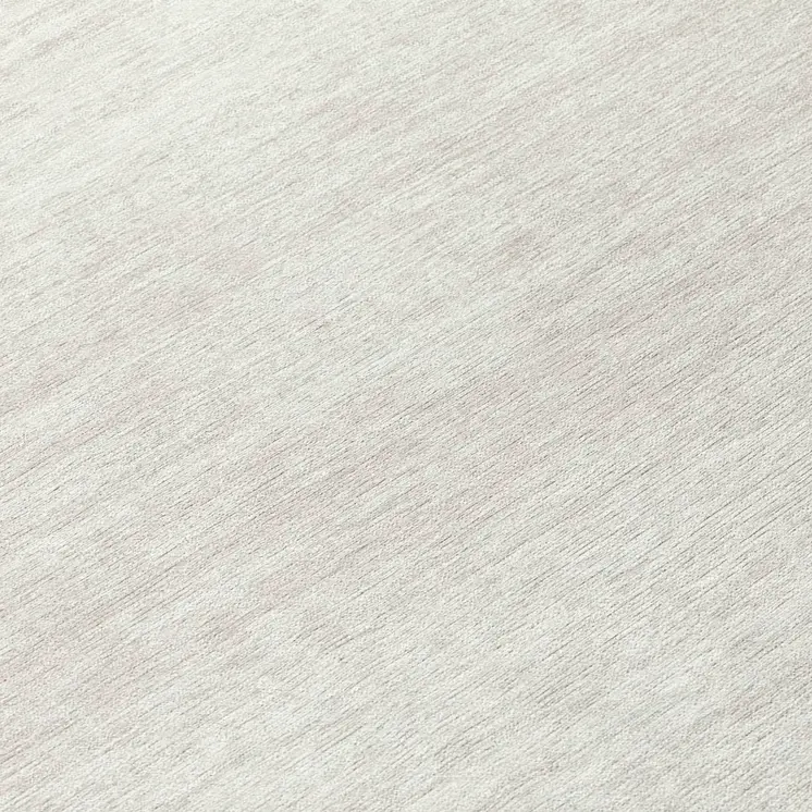 8' Ivory And Beige Round Striped Washable Indoor Outdoor Area Rug