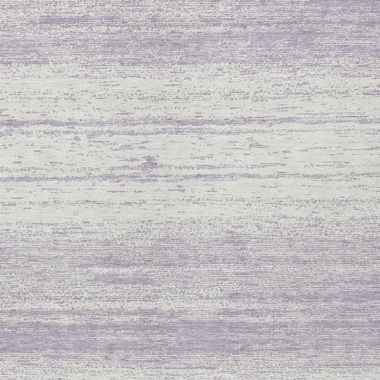 8' X 10' Lavender And Ivory Striped Washable Indoor Outdoor Area Rug