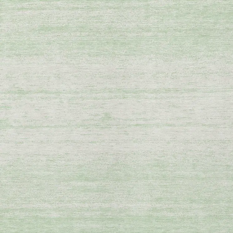 5' X 8' Mint Green And Ivory Striped Washable Indoor Outdoor Area Rug