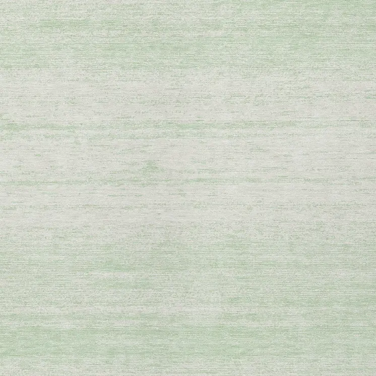 9' X 12' Mint Green And Ivory Striped Washable Indoor Outdoor Area Rug