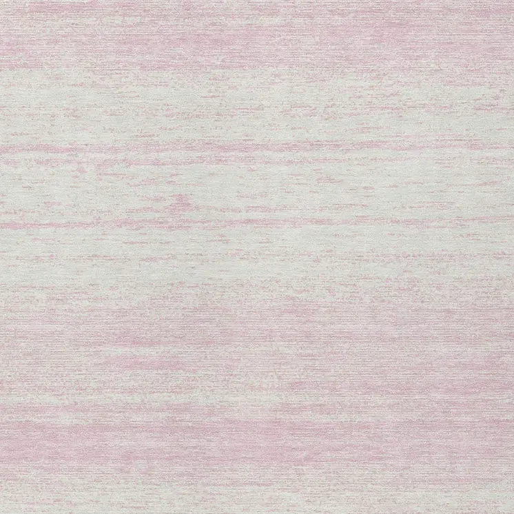 5' X 8' Pink And Ivory Striped Washable Indoor Outdoor Area Rug