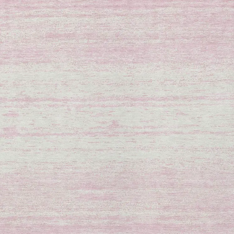 8' X 10' Pink And Ivory Striped Washable Indoor Outdoor Area Rug
