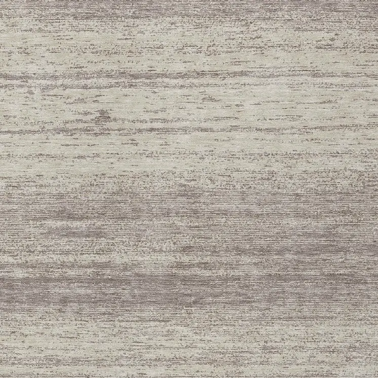 9' X 12' Taupe And Beige Striped Washable Indoor Outdoor Area Rug