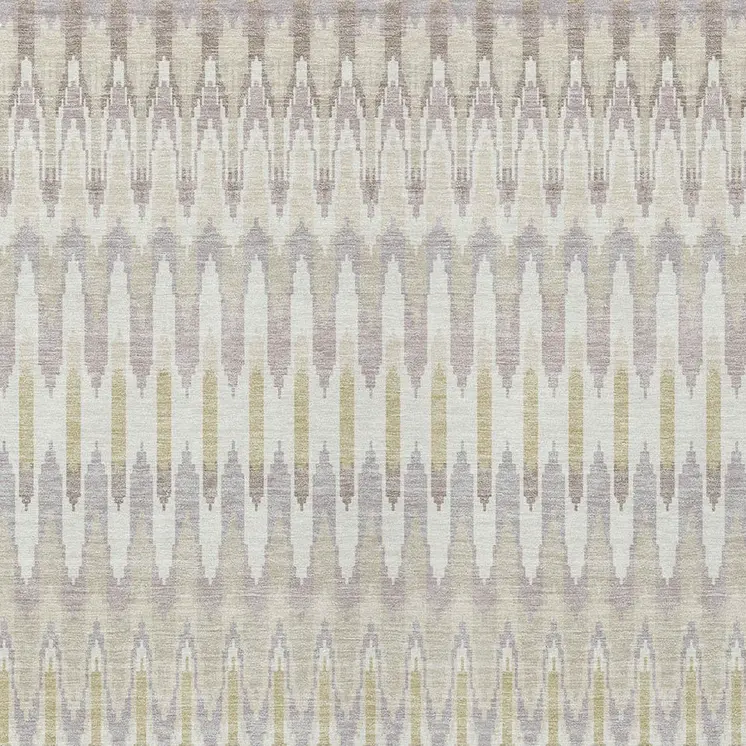 5' X 8' Beige Taupe And Gold Southwestern Washable Indoor Outdoor Area Rug