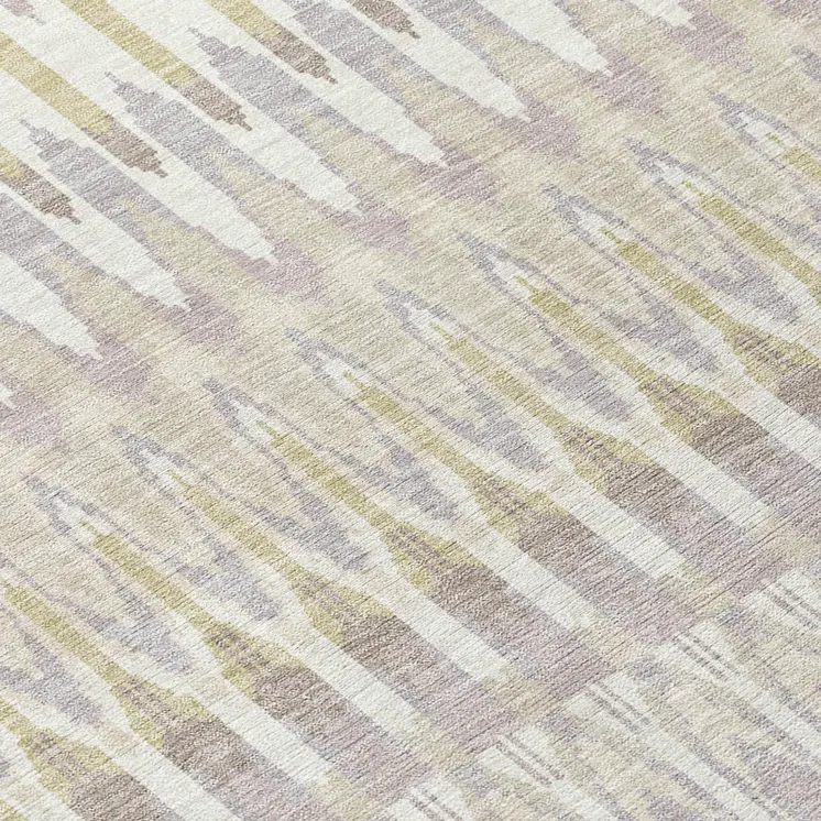 10' X 14' Beige Taupe And Gold Southwestern Washable Indoor Outdoor Area Rug