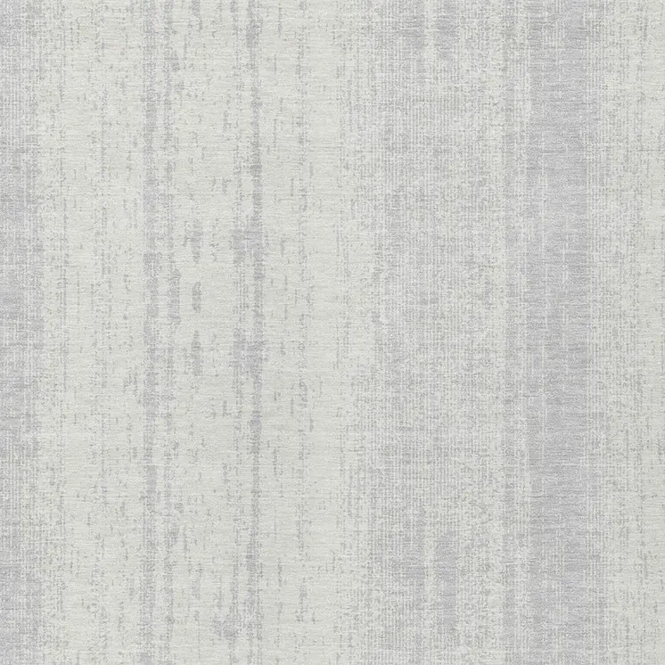 9' X 12' Silver And Ivory Striped Washable Indoor Outdoor Area Rug