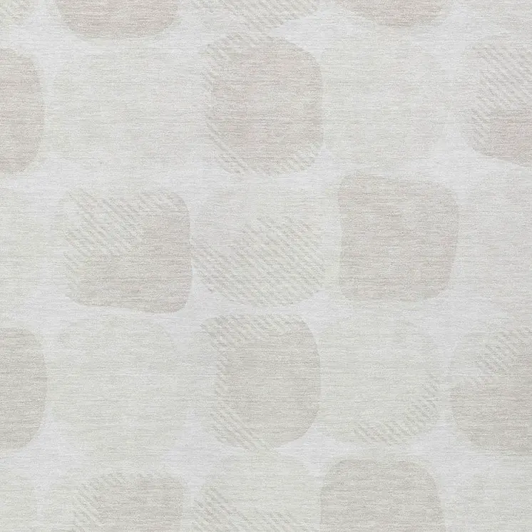 10' X 14' Ivory And Beige Abstract Washable Indoor Outdoor Area Rug