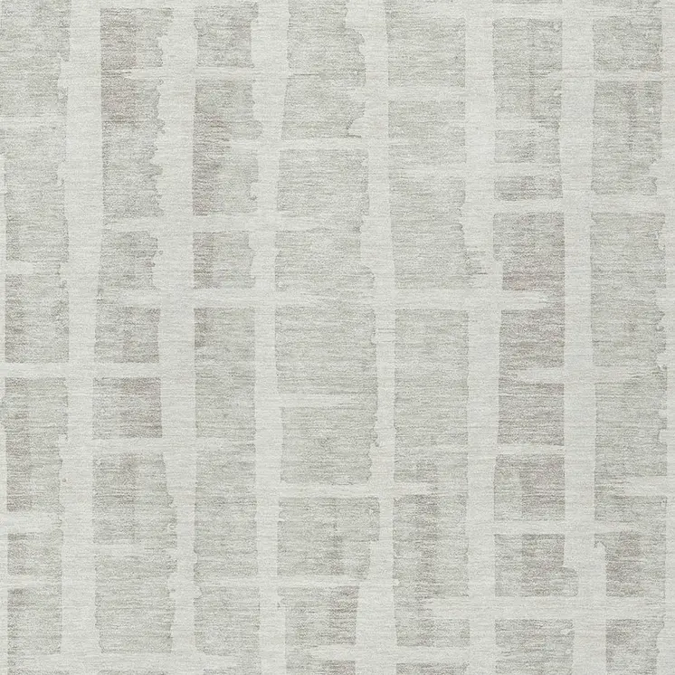 3' X 5' Ivory And Gray Striped Washable Indoor Outdoor Area Rug
