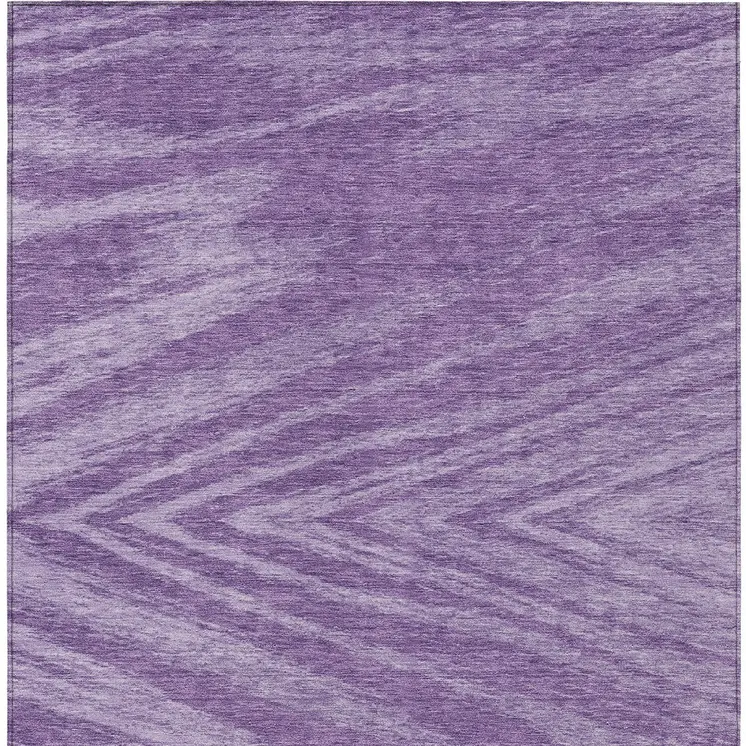 3' X 5' Purple And Ivory Abstract Washable Indoor Outdoor Area Rug