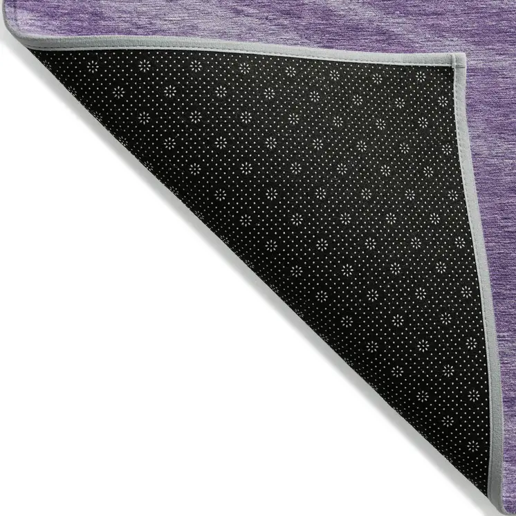 10' X 14' Purple And Ivory Abstract Washable Indoor Outdoor Area Rug