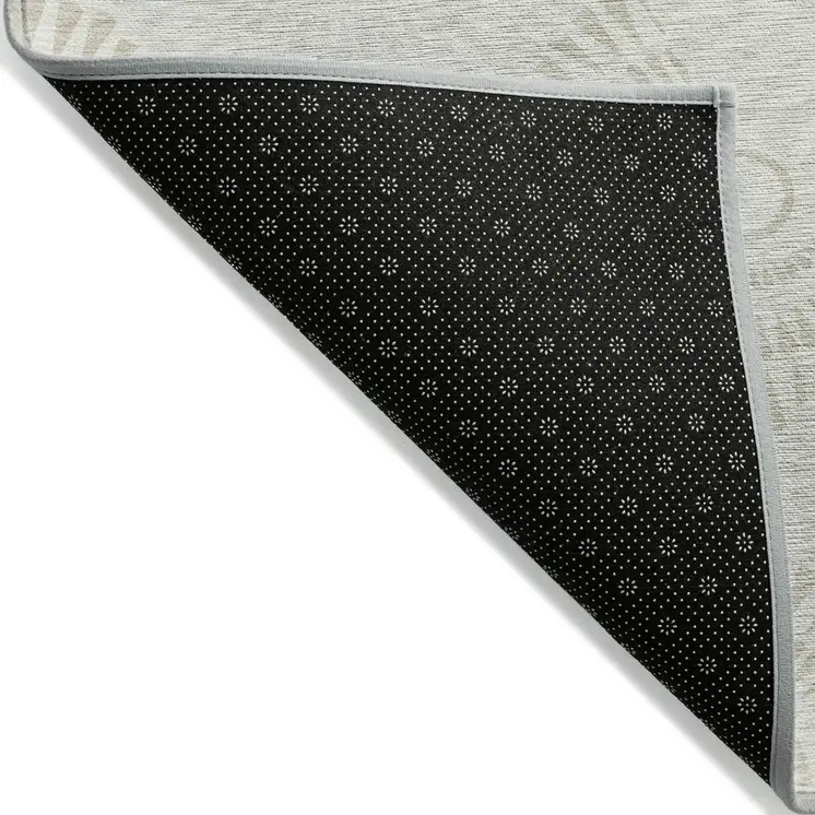 10' X 14' Ivory And Gray Geometric Washable Indoor Outdoor Area Rug