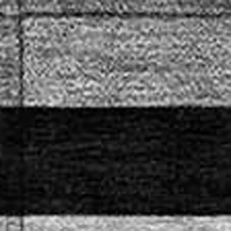 8' X 10' Black Ivory And Gray Striped Washable Indoor Outdoor Area Rug
