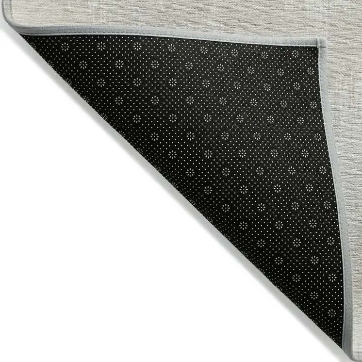 5' X 8' Ivory And Beige Chevron Washable Indoor Outdoor Area Rug