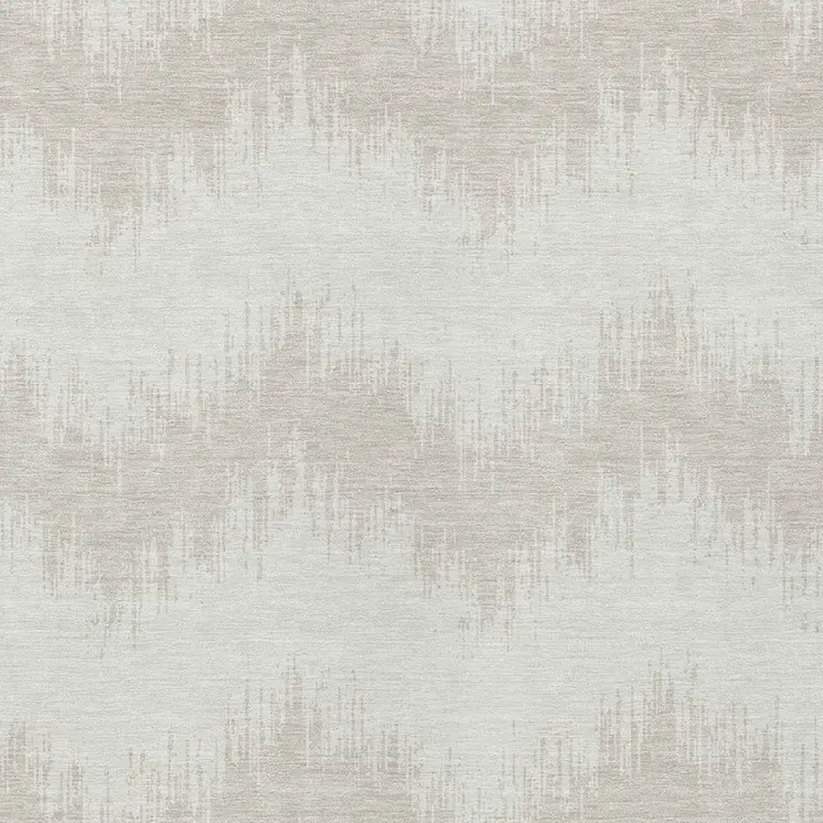 5' X 8' Ivory And Beige Chevron Washable Indoor Outdoor Area Rug