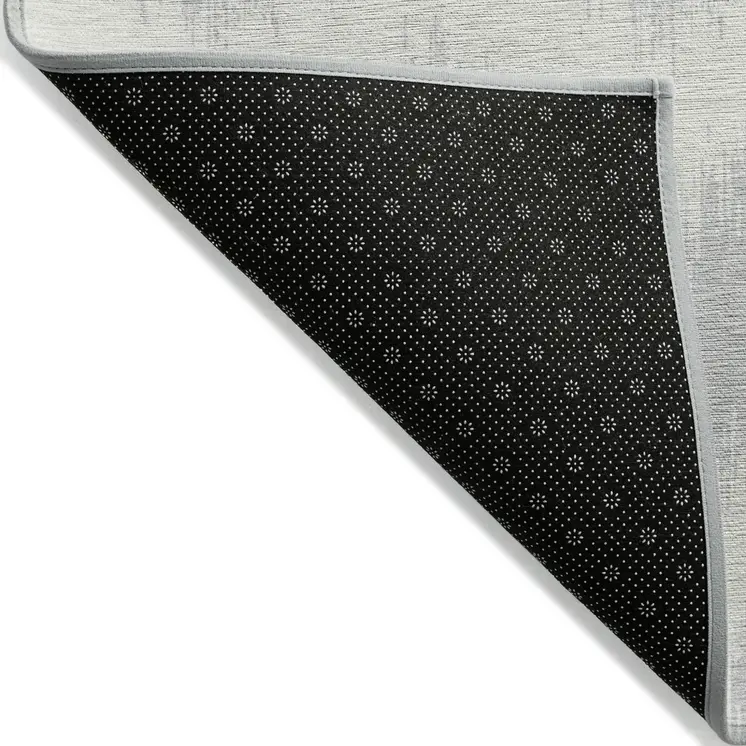 8' X 10' Silver And Gray Chevron Washable Indoor Outdoor Area Rug
