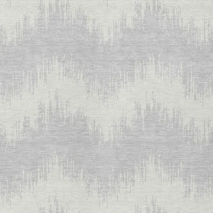 8' X 10' Silver And Gray Chevron Washable Indoor Outdoor Area Rug